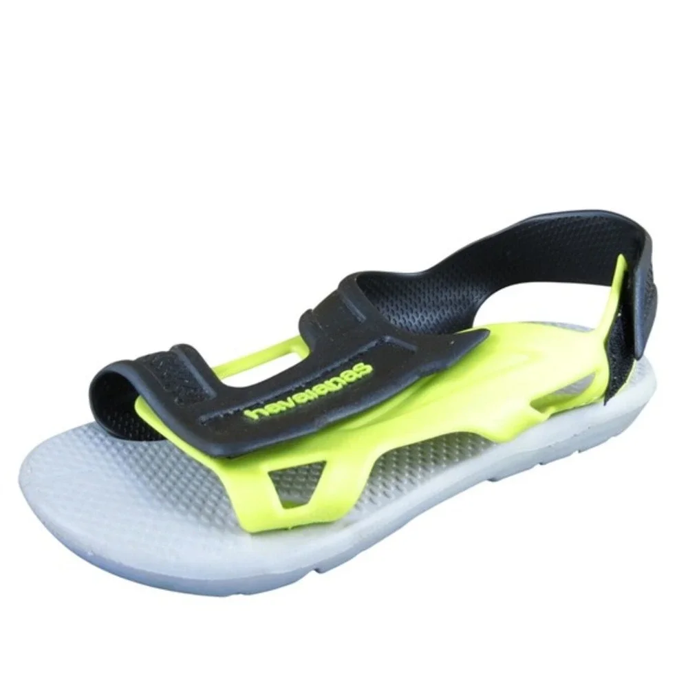 Havaianas Sandals  Boys Y 13-1 Medium Sandal‎ Yellow Synthetic Hook & Loop